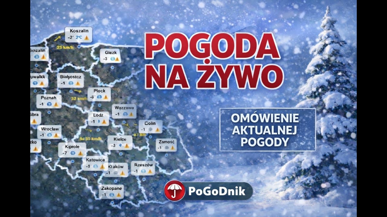 Pogoda w Polsce LIVE | Omówienie, radar i temperatury na żywo.