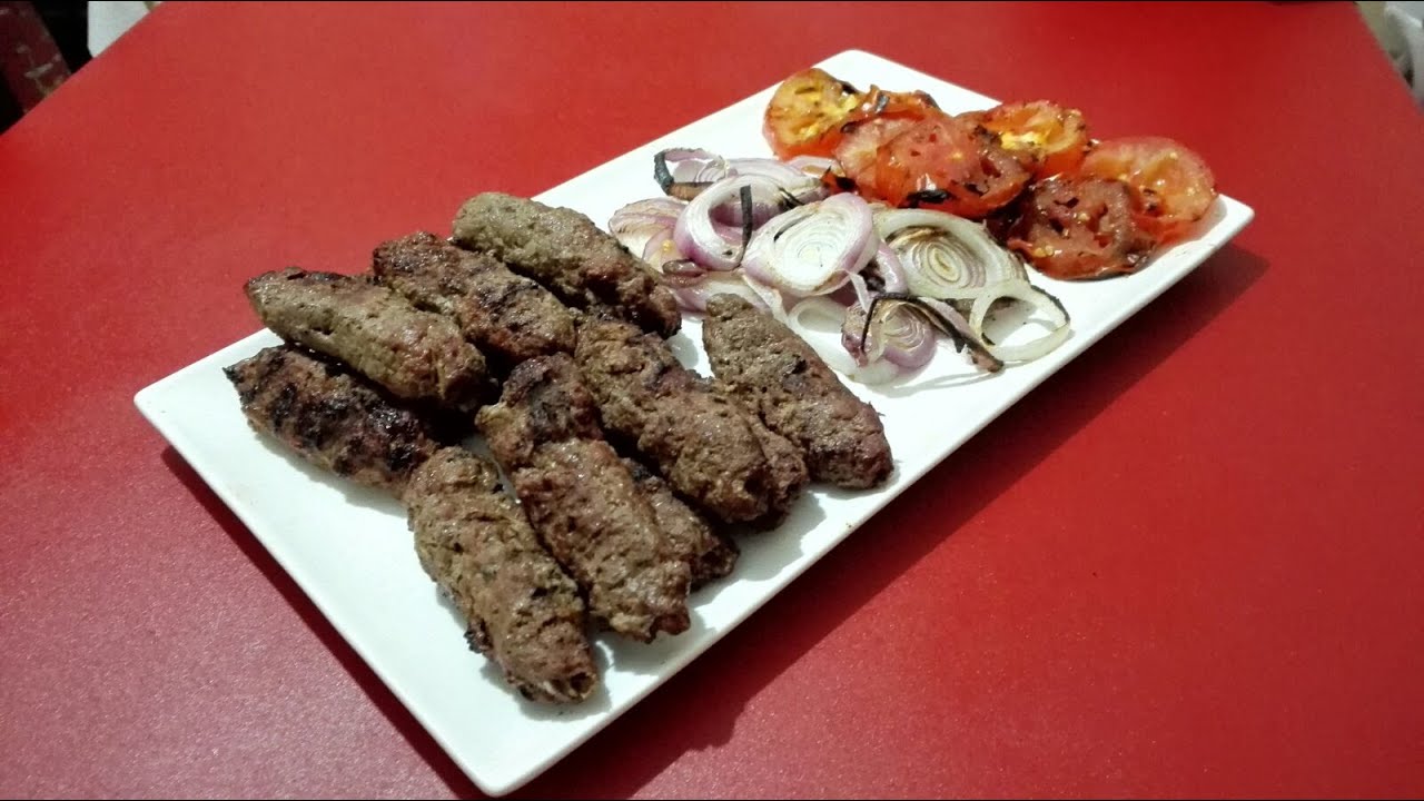 طريقة سهلة لعمل كفتة مشوية على الفحم /  كباب مشوي / kofta