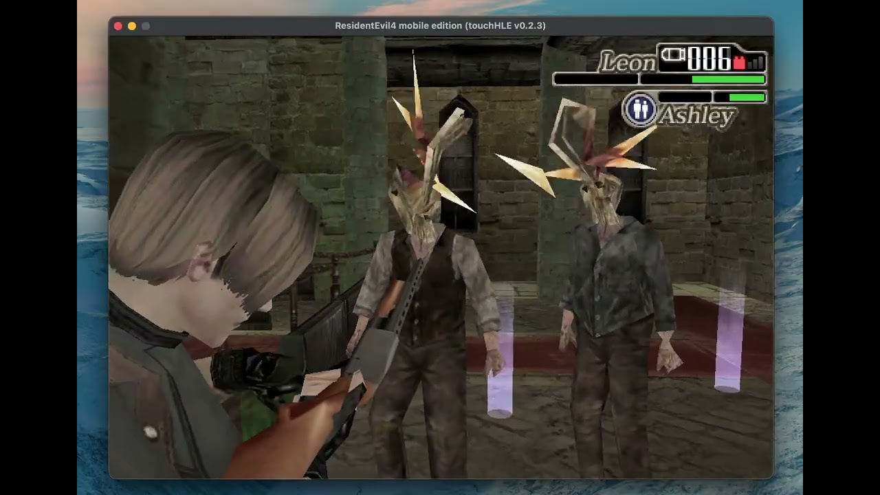 Resident Evil 4 (2009) running in touchHLE v0.2.3