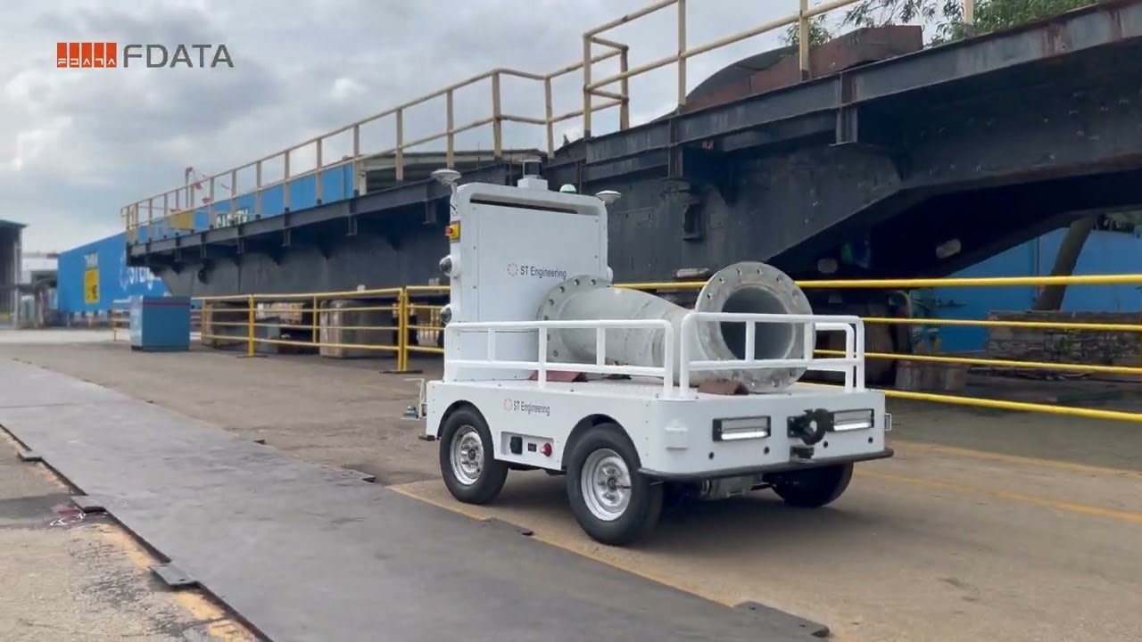 Autonomous guided mobile robot assists in smart port!