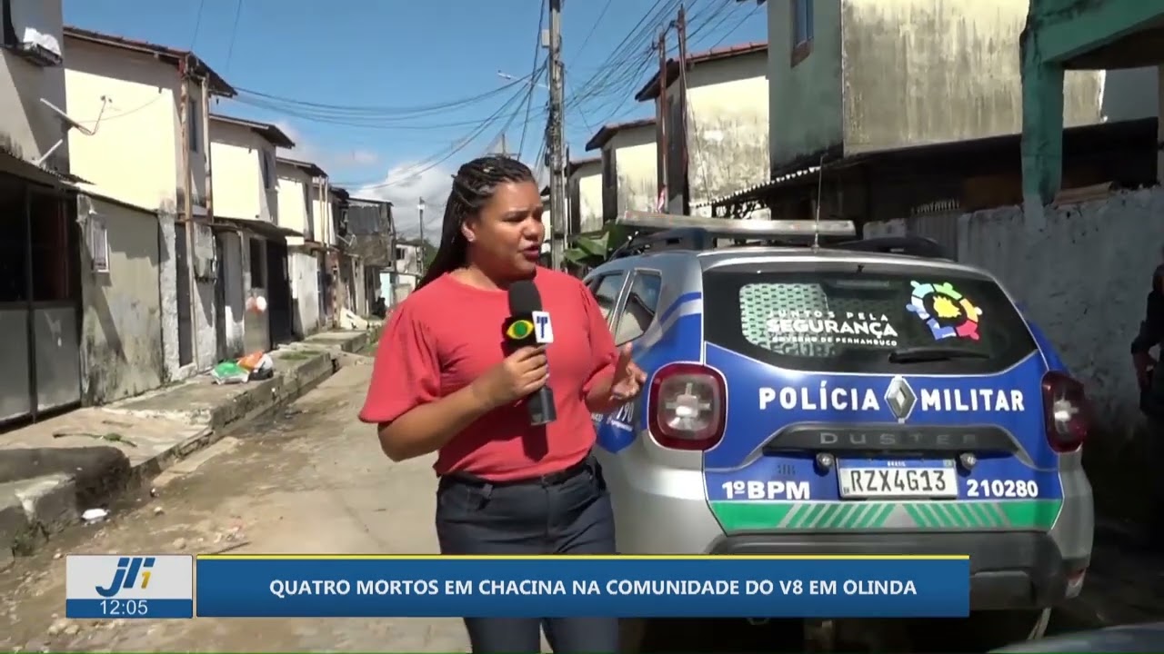 Quatro mortos em chacina na comunidade V8 em Olinda