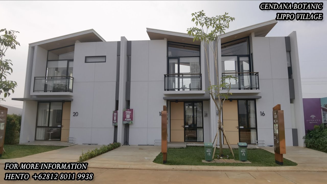 LIPPO VILLAGE VLOG RUMAH CENDANA BOTANIC RESIDENCE JL DIKLAT PEMDA 5.5x13.5 HARGA MULAI 971 JUTAAN