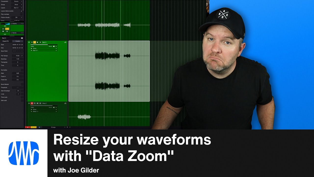 How to Resize Waveforms with Data Zoom in Studio One Pro | PreSonus