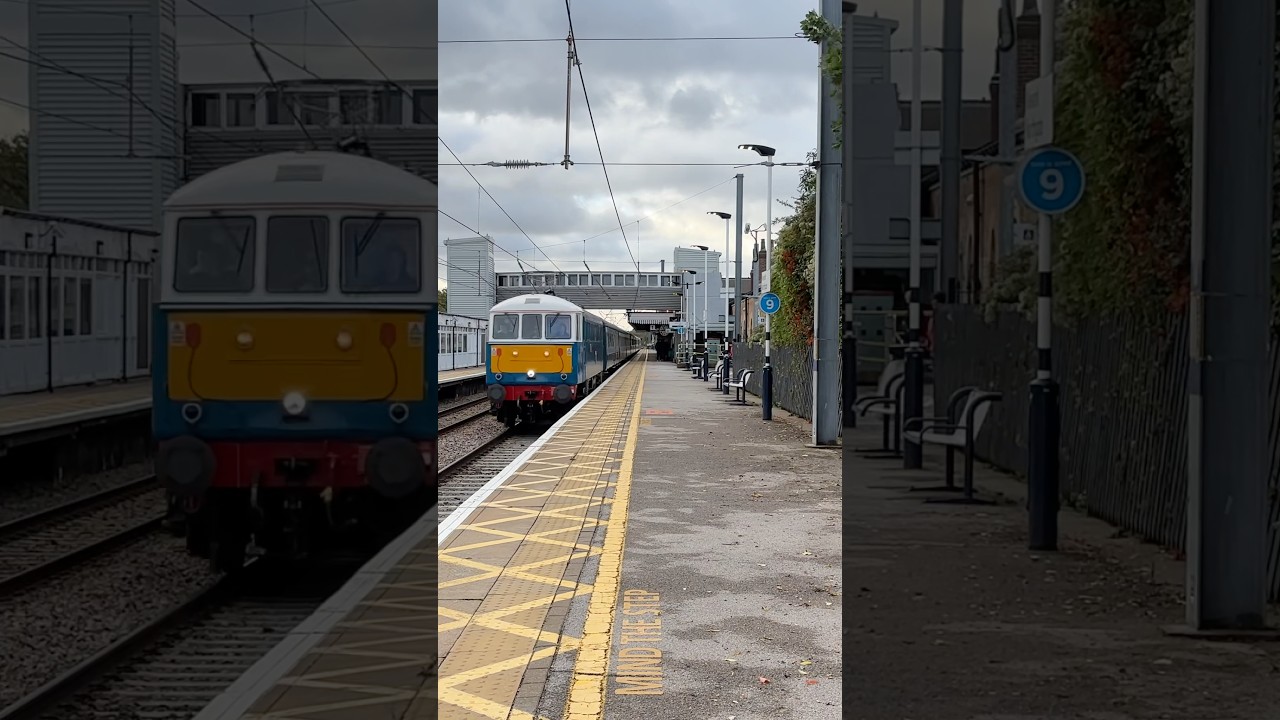 RARE class 86 with a long mega  tone zooming pass NNG                         ft @ECML spotting