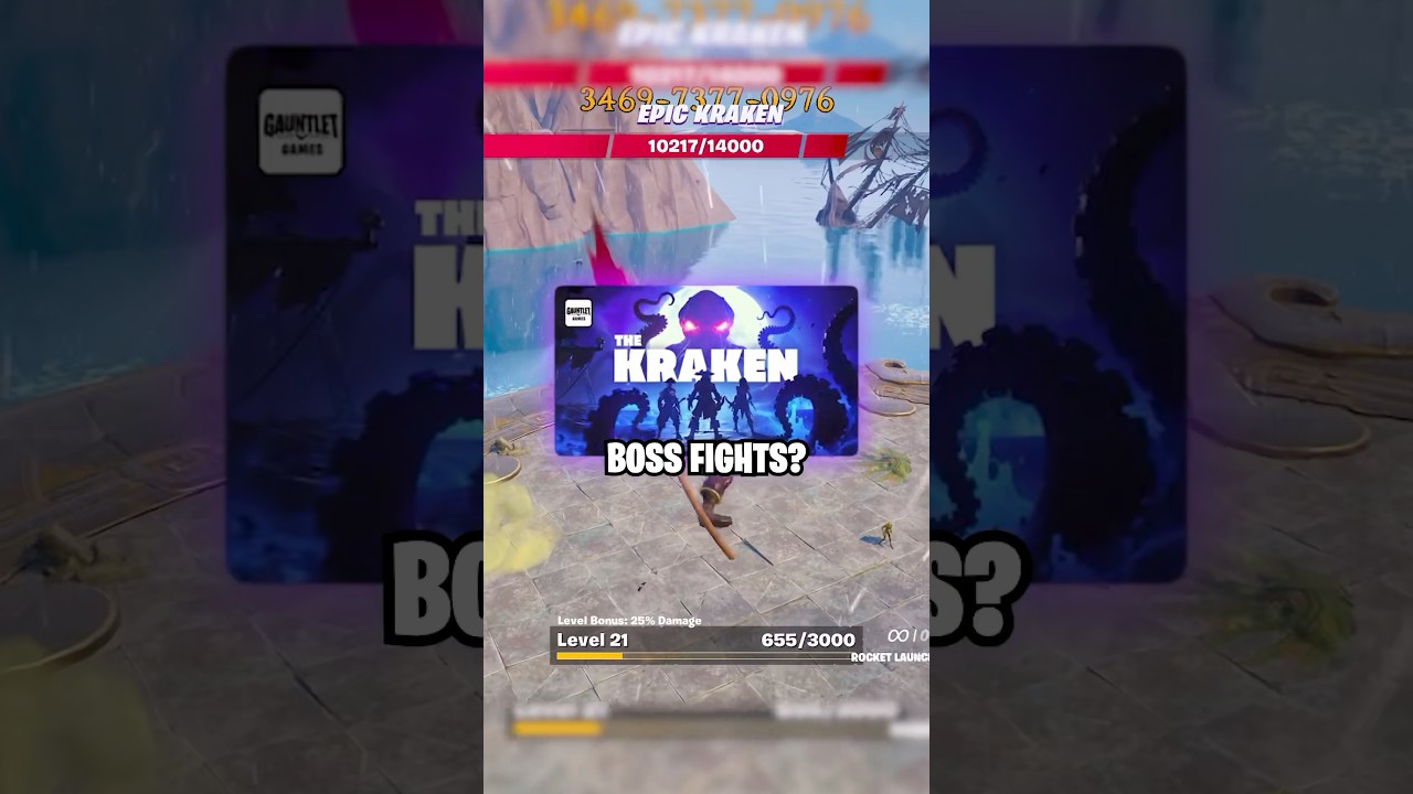 What Is The Fastest Way To Level Up In Kraken Bossfights? #krakenbossfight #fortnite #fortnitexp