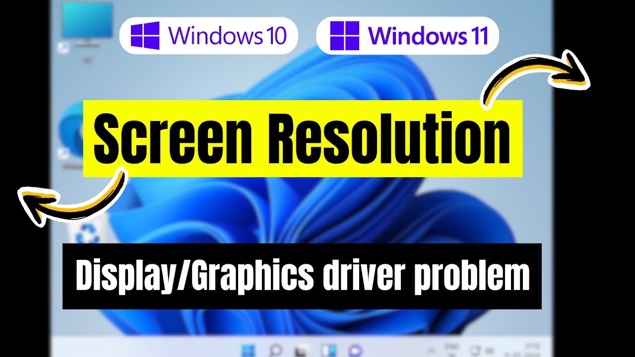 Screen Resolution Problem in Windows 10/11 | Display Resolution issues