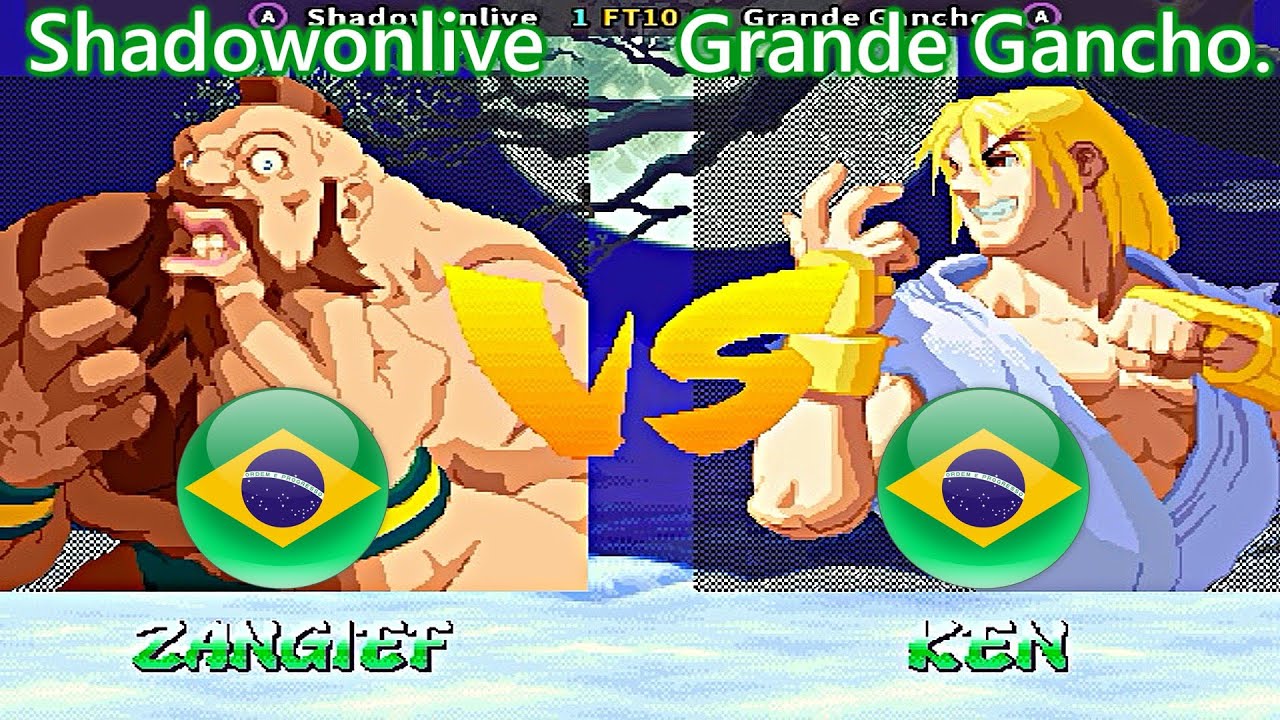 Street Fighter Alpha 2 - Shadowonlive vs Grande Gancho. FT10