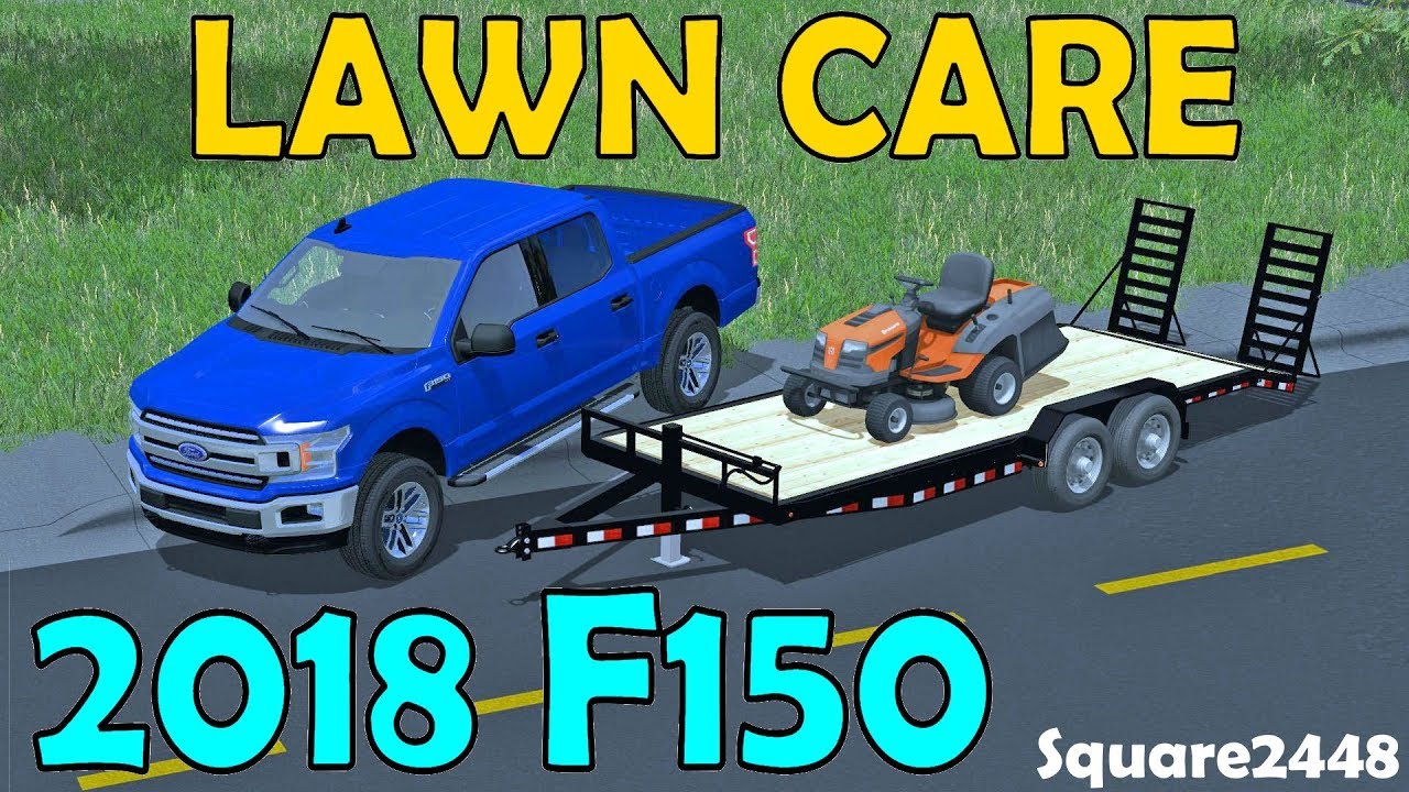 Farming Simulator 17 | Lawn Care | New 2018 F150 | Husqvarna Mower | Mowing House & Shop