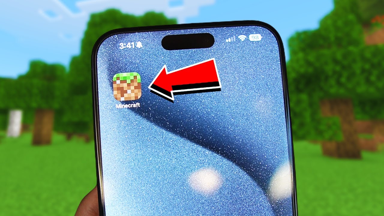 Minecraft on the iPhone 15 Pro Max