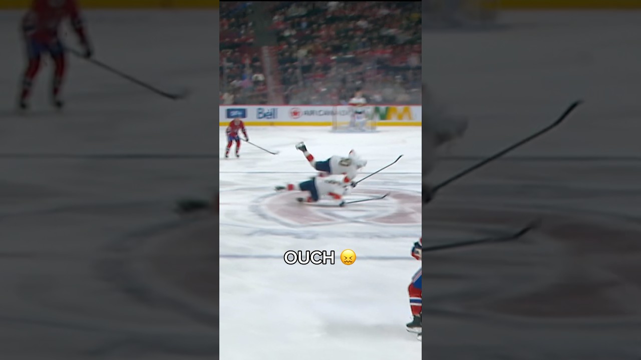 OUCH! Vilaine collision entre A.J. Greer et Nico Sturm! 😖#nhl #panthers