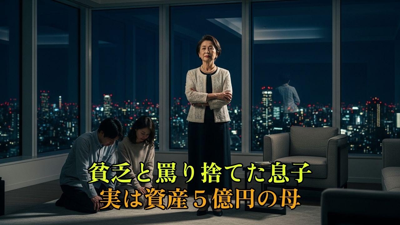 「貧乏ババァ」と捨てた息子夫婦。私の資産5億円を知り土下座の嵐…【スカッと】