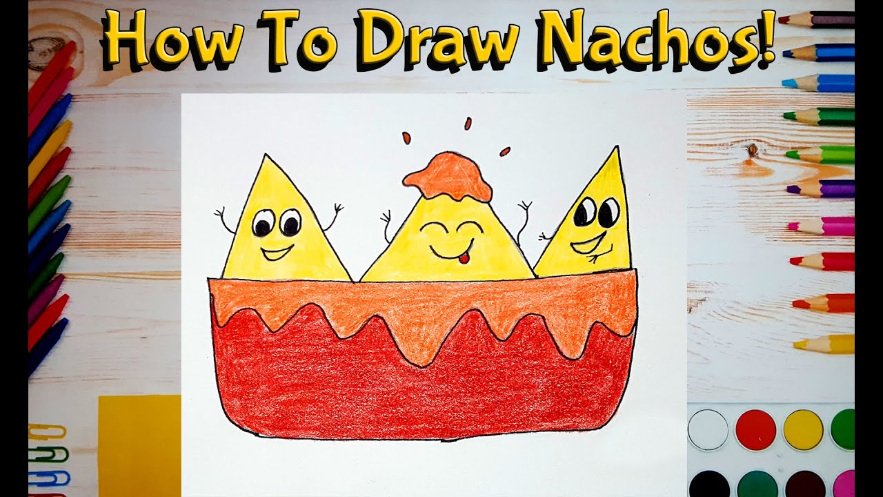 😋How To Draw Nachos! (Art For Kids!) - Easy Step By Step Beginner Art/Drawing Lesson!