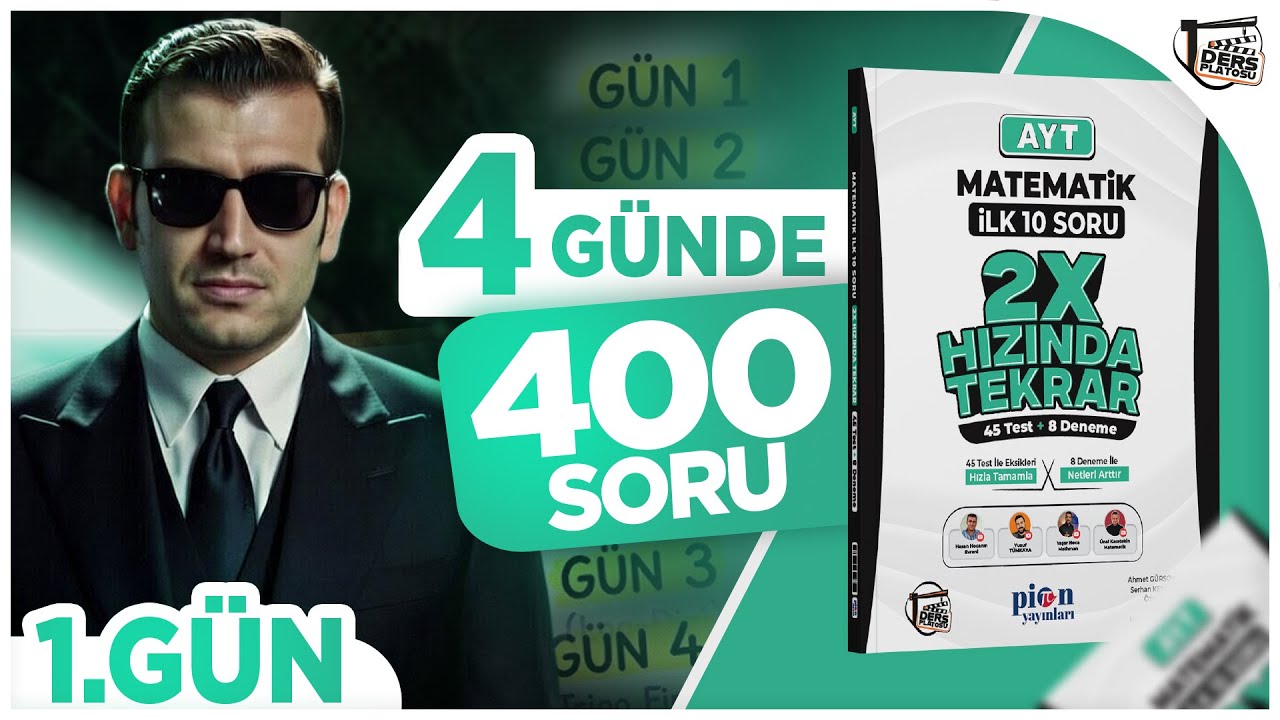 AYT MATEMATİK İLK 10 SORU KAMPI 1.KATMAN