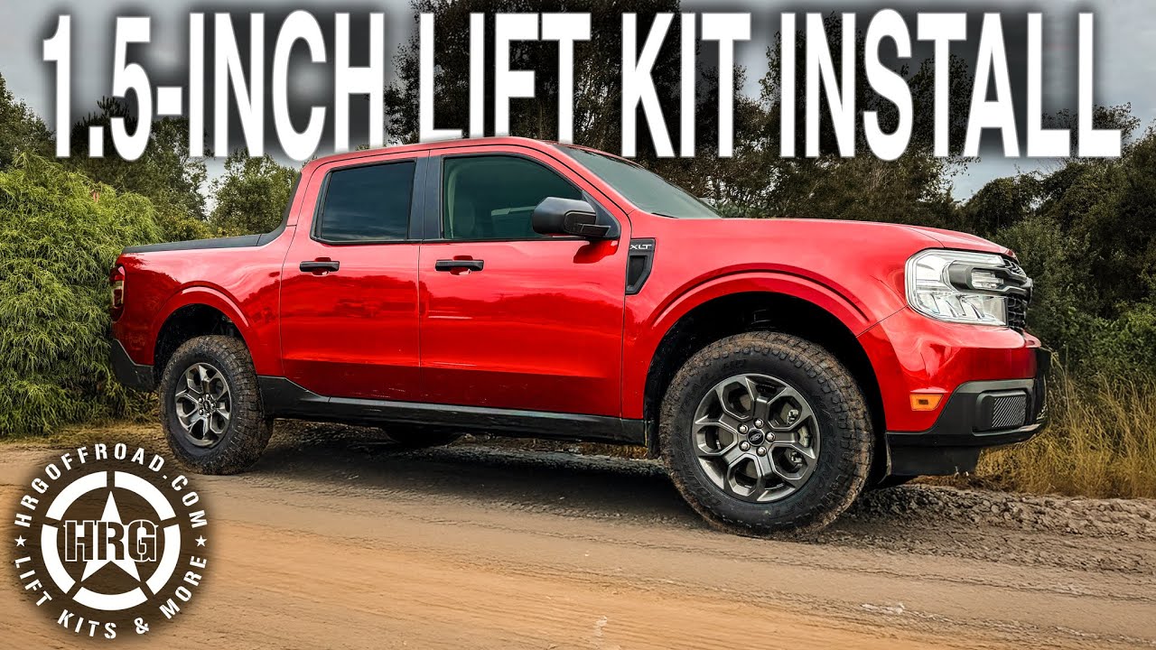 How to lift the 2022+ Ford Maverick 2.0L (non hybrid)1.5 inches with the HRG Offroad lift kit!