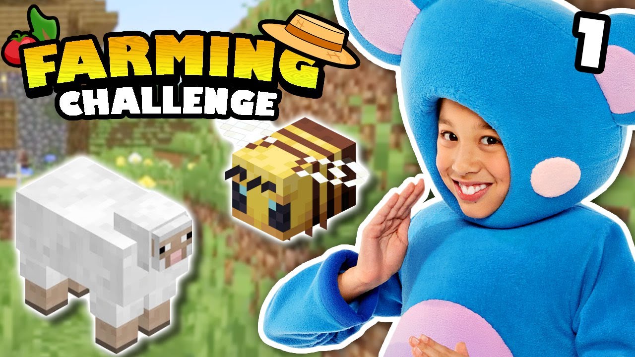 🐝Eep's Buzzy Bees!🐝 | Farming Challenge Earth Day Minecraft EP1 | Mother Goose Club Let's Play