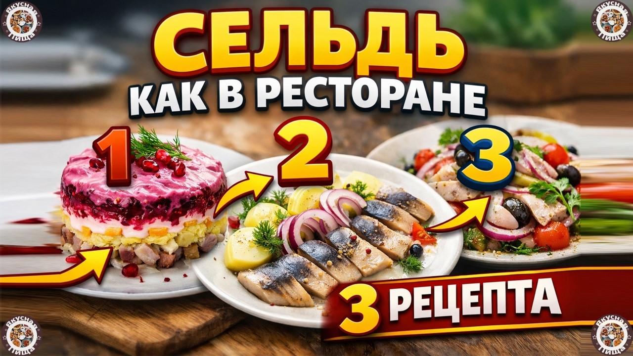 3 ВКУСНЕЙШИХ РЕЦЕПТА СЕЛЬДИ, КОТОРЫЕ СЪЕДАЮТ ПЕРВЫМИ!🐟| Вкусная и Здоровая Пища 👍😋Рецепты