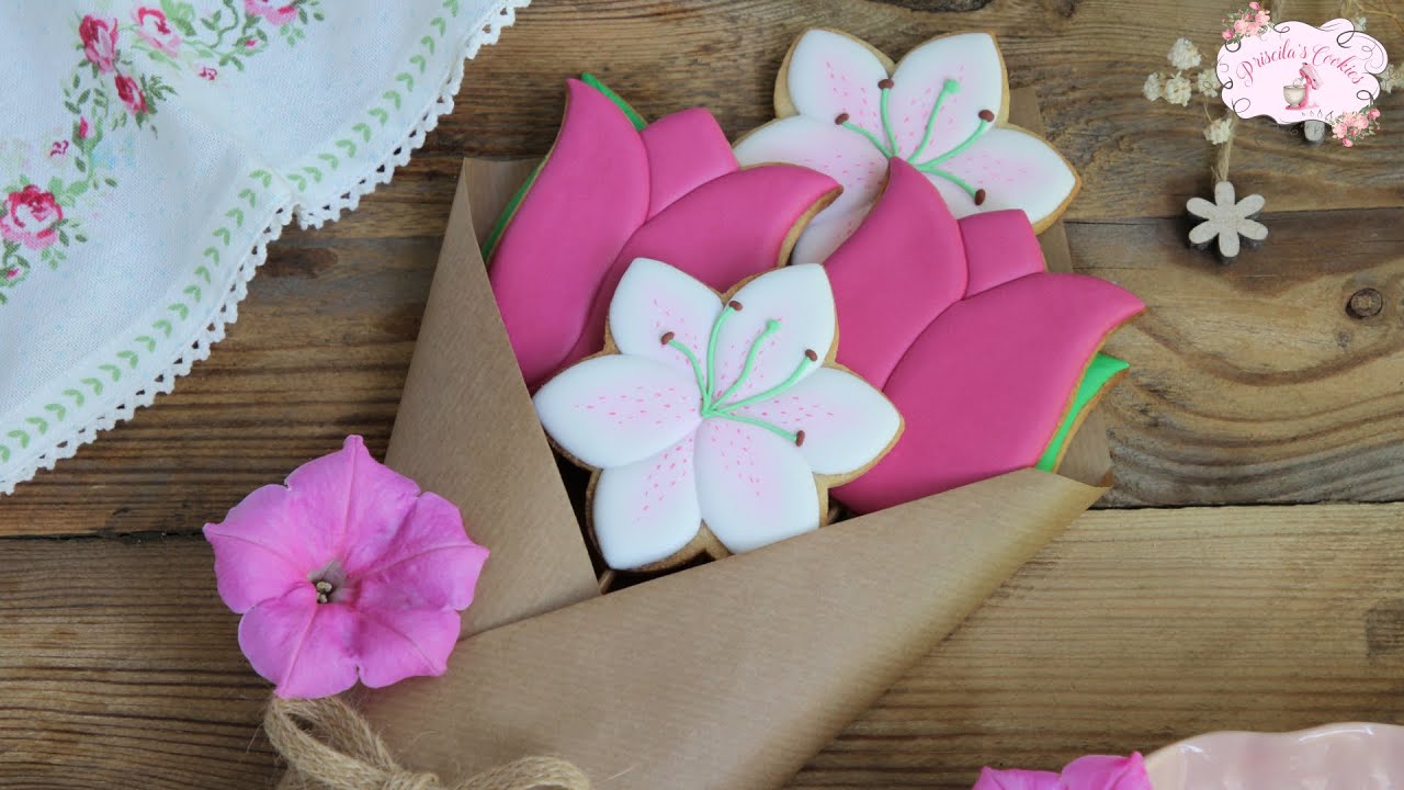 Cómo hacer un RAMO DE GALLETAS (2/2) I GALLETAS DÍA DE LA MADRE – Buchet din biscuiti 💐