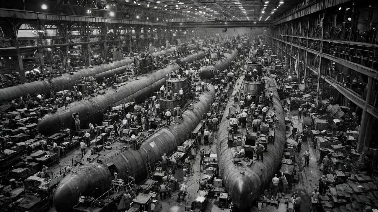 WWII’s Largest Submarine Factory: How 5,000 Workers Built 13,640 Engines for the Entire US Fleet
