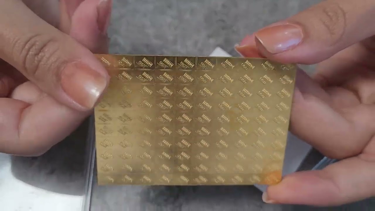Goldtafel Valcambi 100&times;0.5g