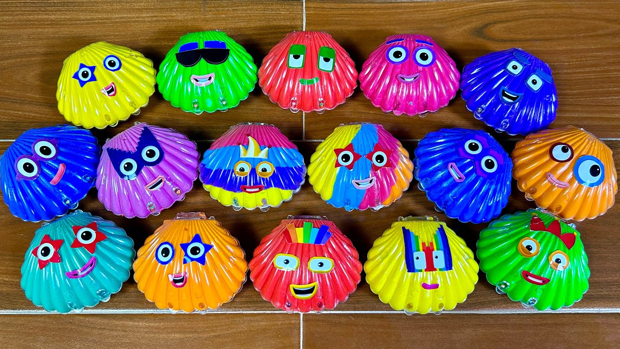 Looking For Numberblocks With Seashell Slime - Satisfying Video Slime ASRM