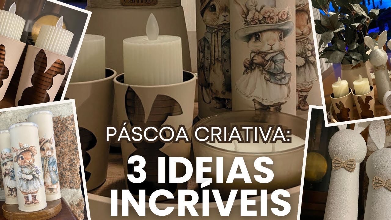 ENFEITES DE PÁSCOA LINDOS e FÁCEIS de FAZER! REUTILIZE E DECORE!