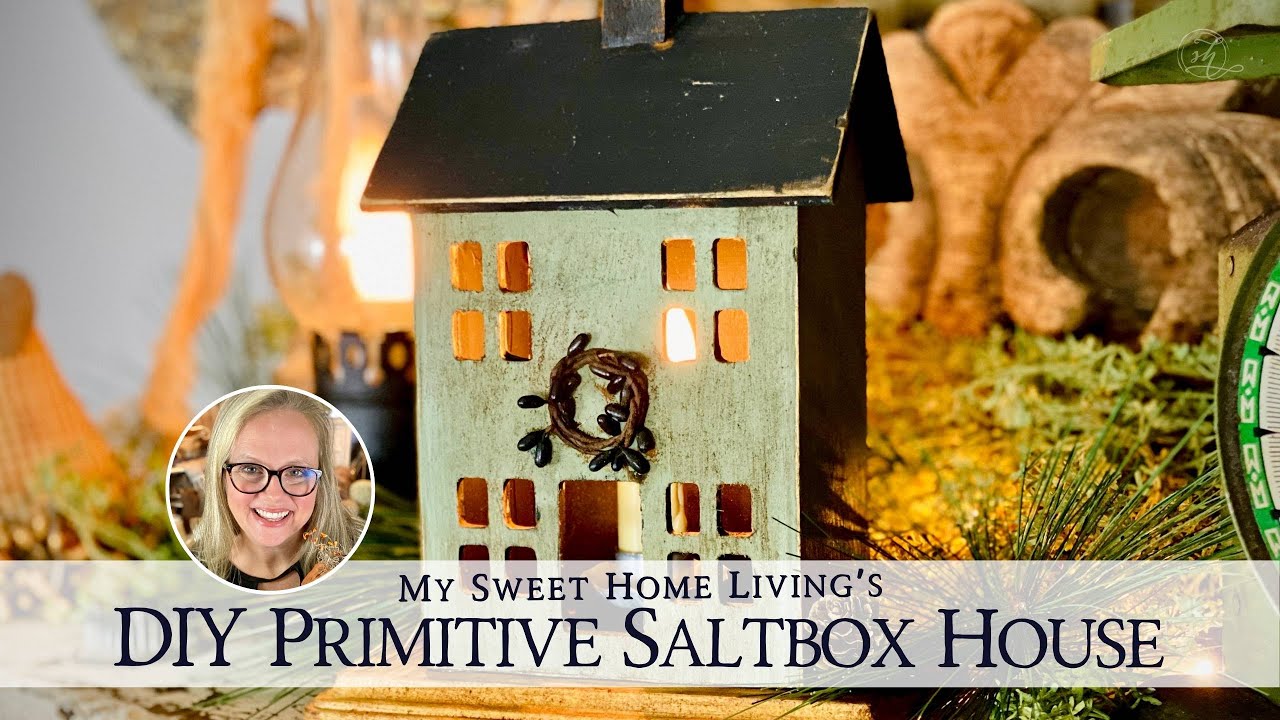 DIY Primitive Saltbox House Mini