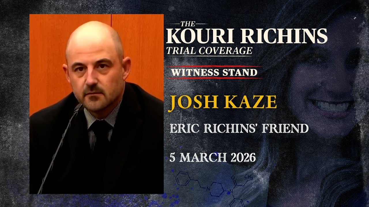 Josh Kaze, Eric Richins' friend and business associate, testifies in Kouri Richins' murder trial