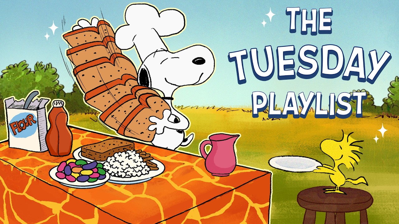 Kickstart Your Tuesday with Snoopy Morning Playlist 🎸🍞 | Smooth Jazz for a Perfect Morning