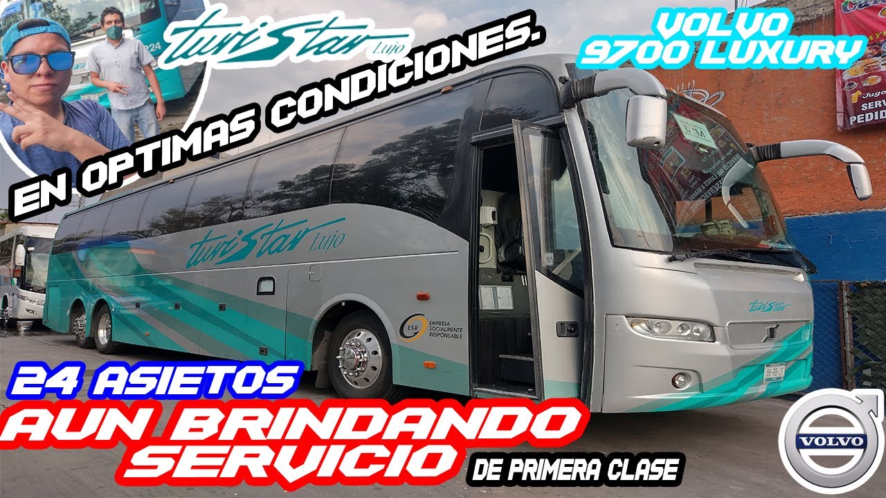 VOLVO 9700 LUXURY de TURISTAR LUJO aun en SERVICIO con PLACAS de TURISMO. l BUSOLERO MX.