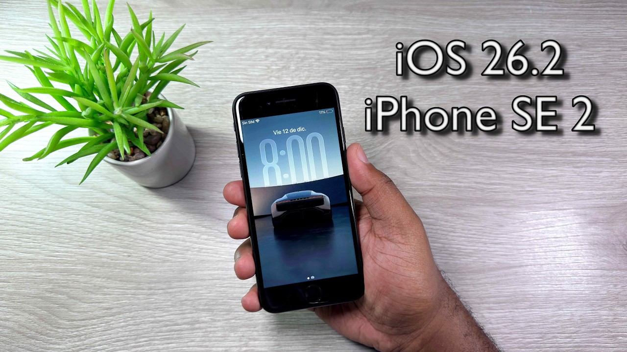 iOS 26.2 en iPhone SE 2020, VA MUY MAL 🤬 | PRUEBA de RENDIMIENTO & BATERÍA iOS 26.2 - RUBEN TECH !