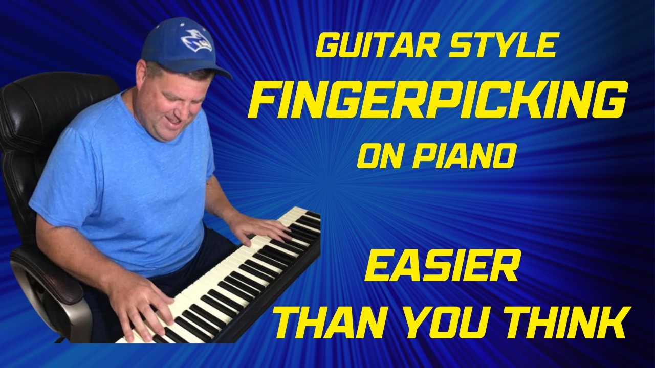 Fast Picking Guitar-Style Rhythm Pattern for Piano