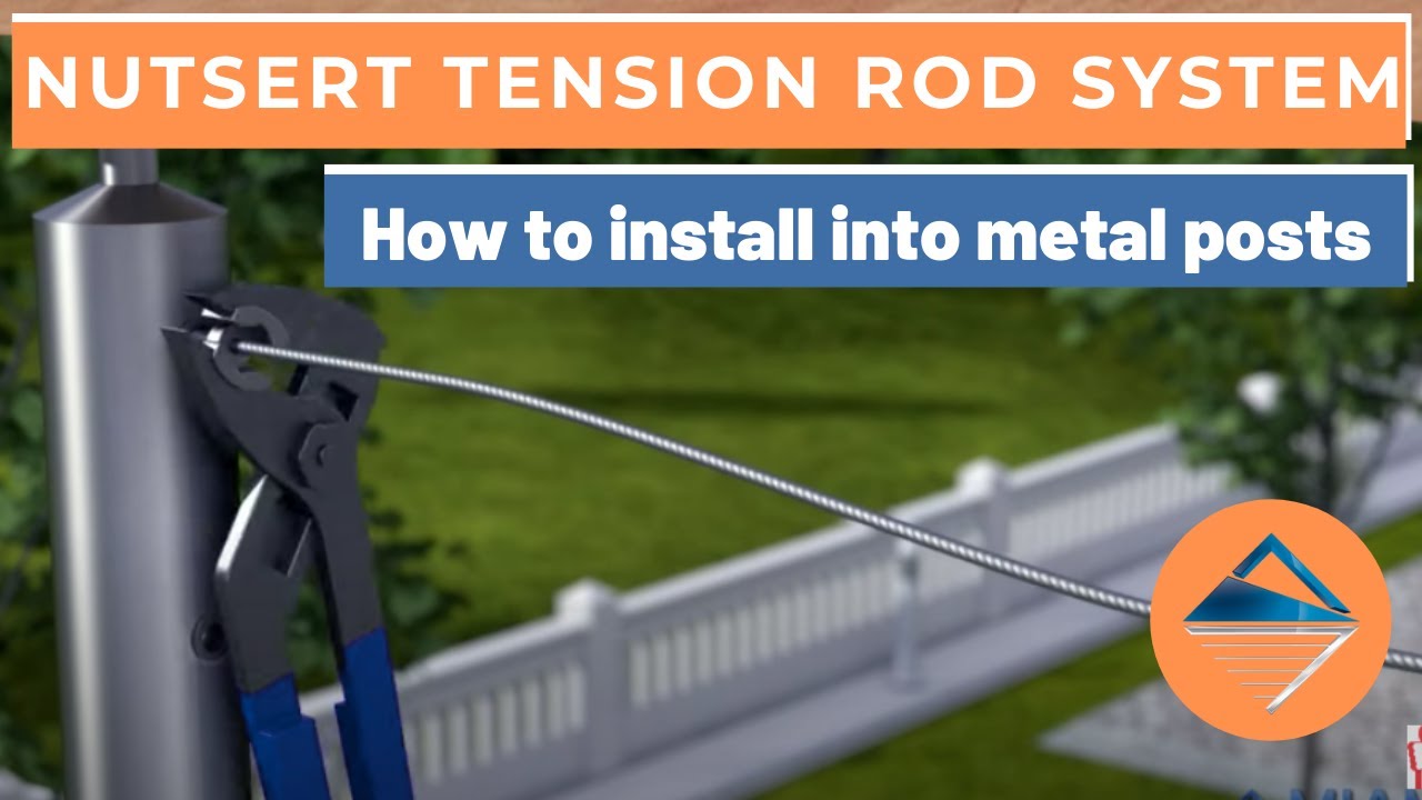How To Install Wire Balustrade - Nutsert Tension Rod System