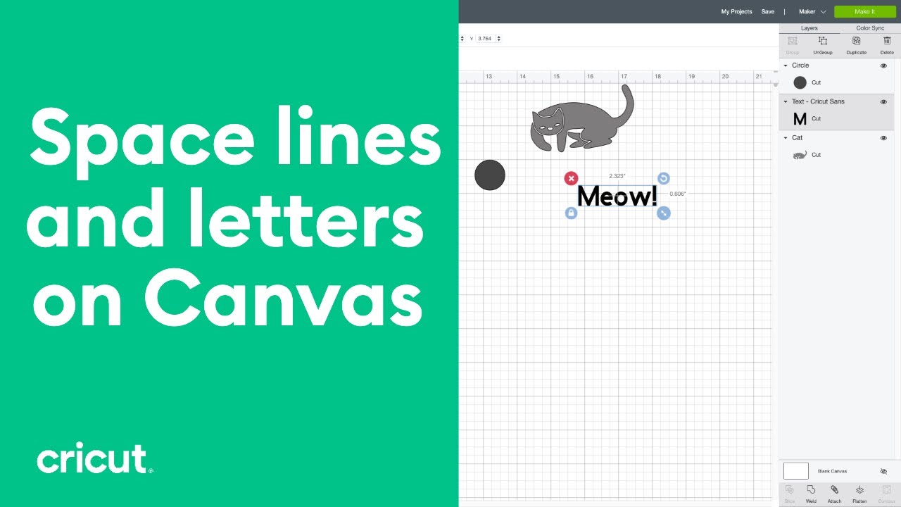 Working with Letter and Line Spacing & Alignment | Beginner Design Space Tutorial | Cricut&trade;