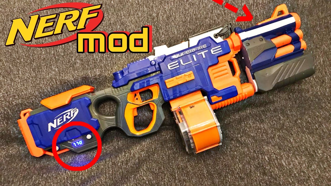 Nerf Elite Hyperfire Mod Guide | Deutsch
