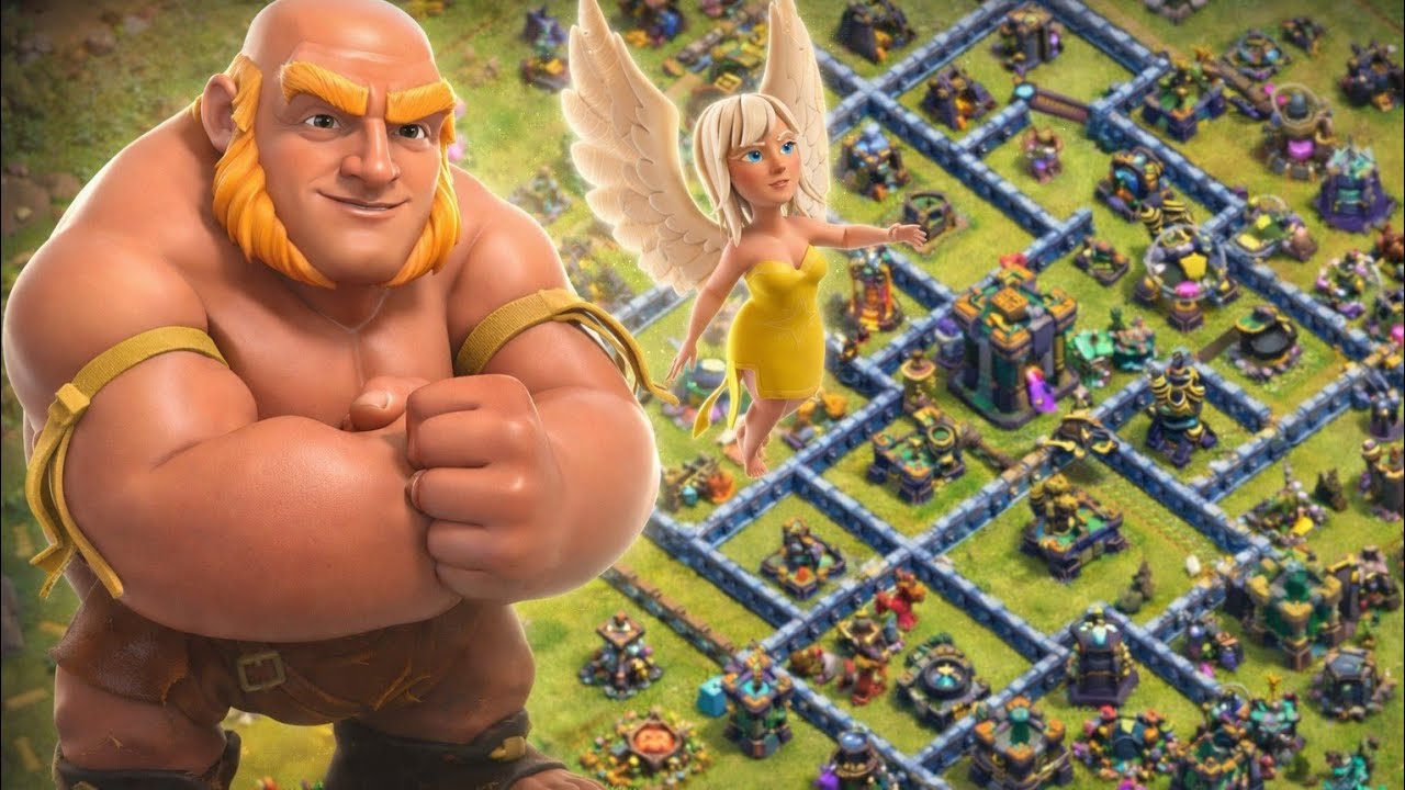 Sadece büyük dev ve şifacıyla savaşıyorum.(Sonda kahraman kullanmak zorunda kaldım) | CLANS OF CLANS