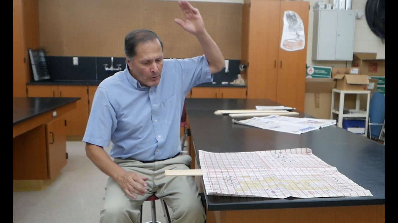 Breaking Board Paradox--air pressure // Homemade Science with Bruce Yeany