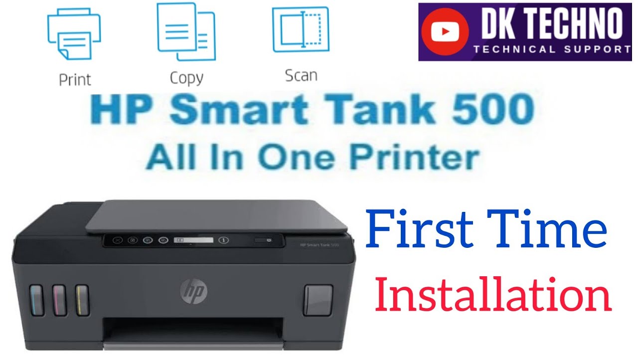HP Smart Tank 500 And 600 Series Printer  Setup ||Setup HP Smart Tank 500 Frist Time || Bengali