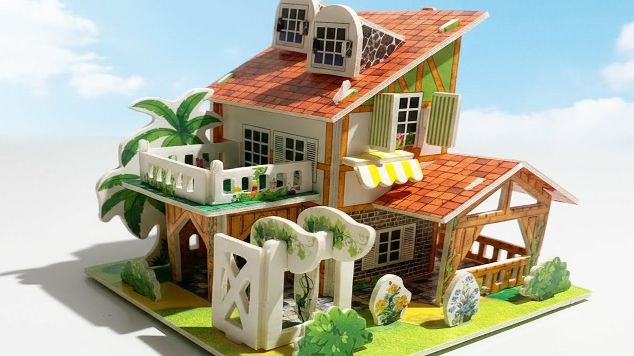 So Satisfying! Building a Beautiful Mini House | DIY Assembly