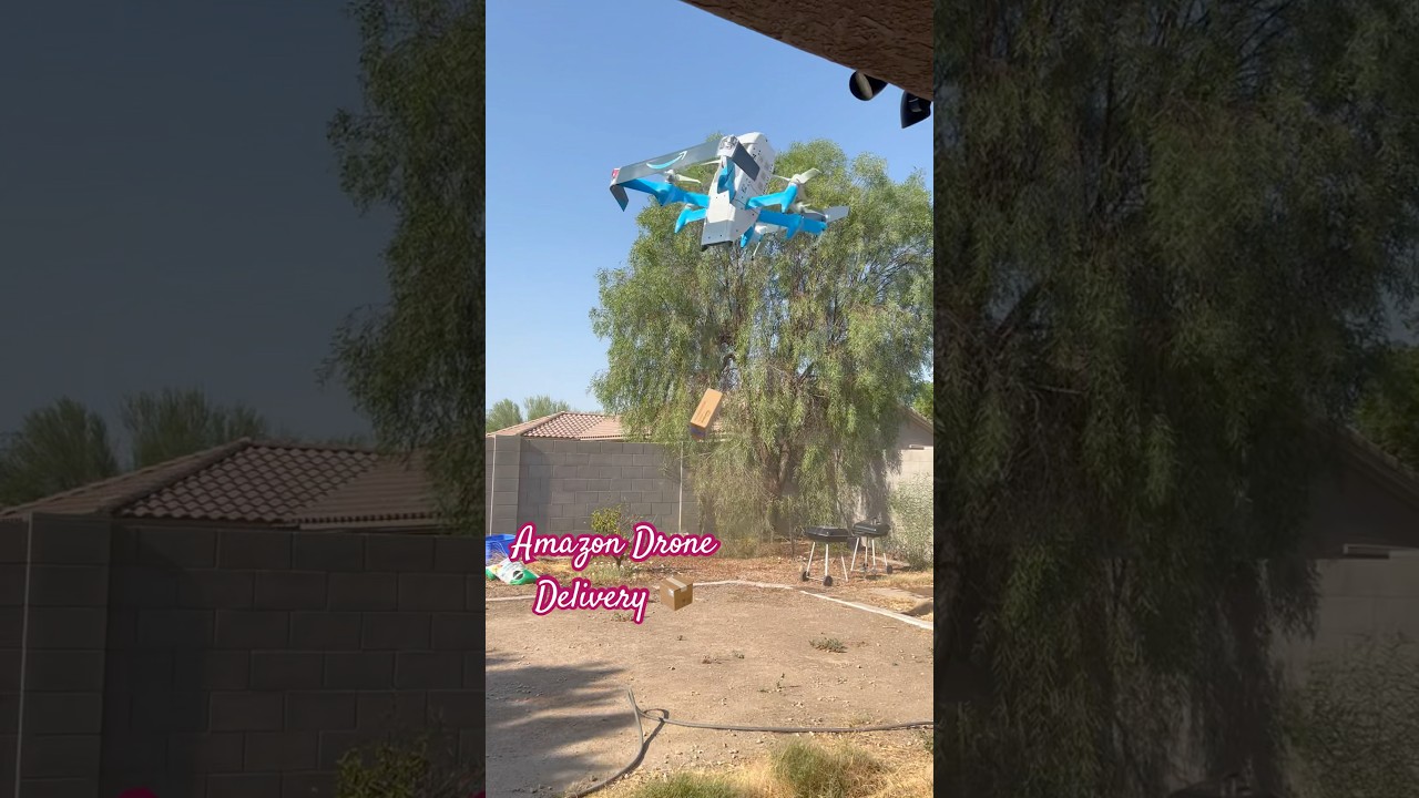 Amazon Drone Delivery #amazon  #drone #trending #shorts #viralvideo #trendingshorts #fyp @amazon