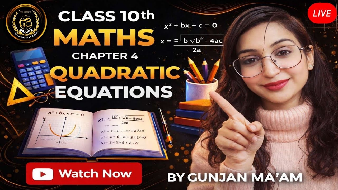 Quadratic Equations Class 10 🔥 Chapter 4 Full Video | Easy Methods | Complete concept