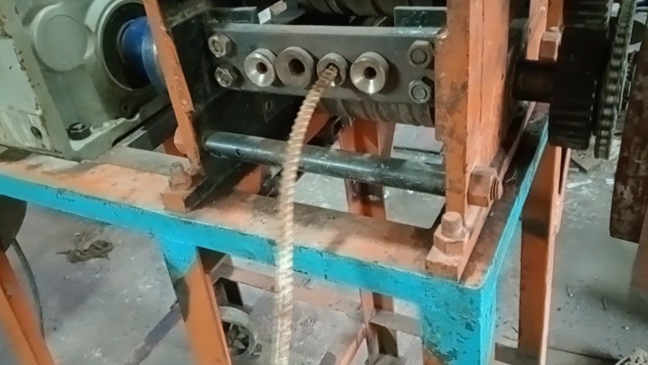 বাঁকা রড সোজা করার রড স্টেট মেশিন | 06mm-16mm Rod State machine , Scrap rebar straightening machine.