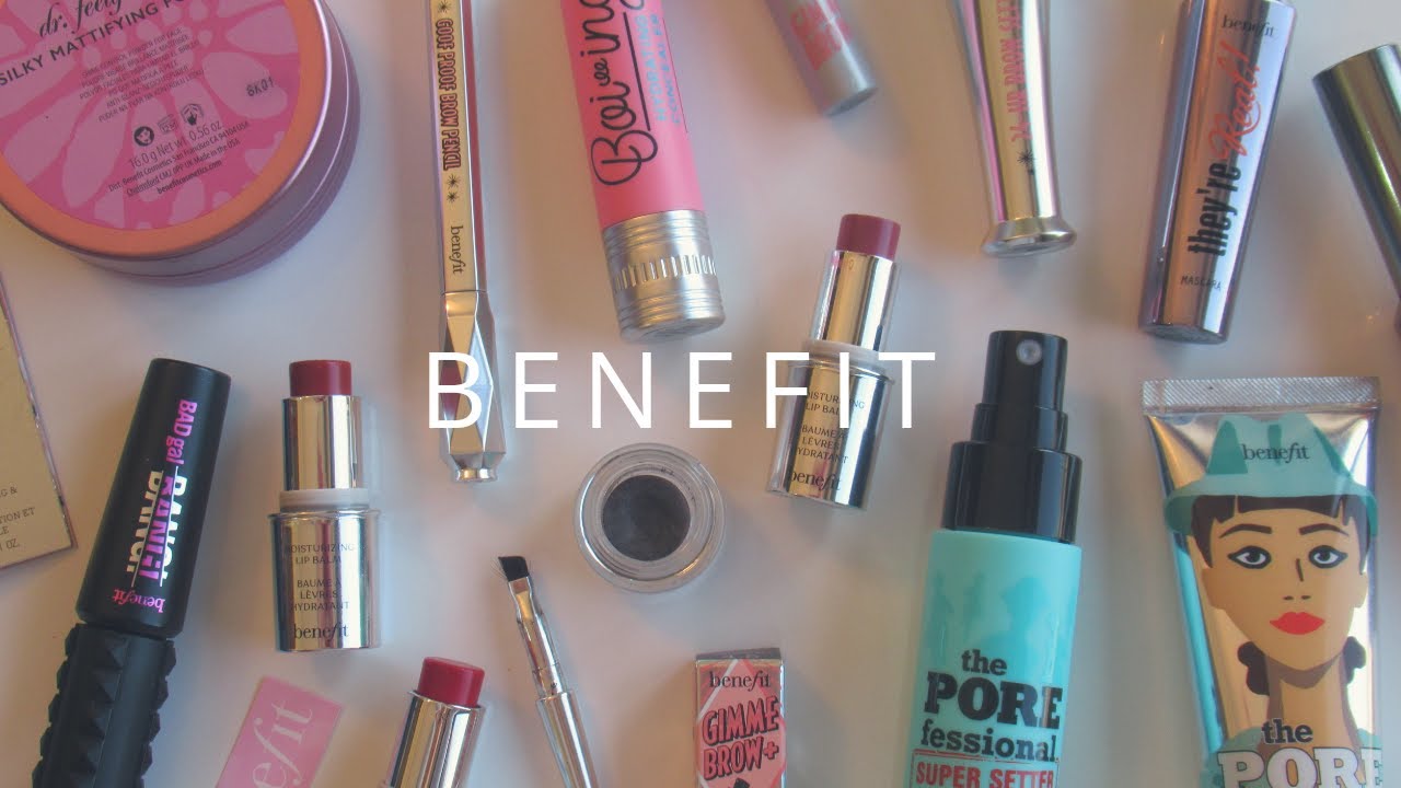 أساسياتي من بنفت ورأيي بمنتجات جديدة | Benefit cosmetics #بنفت #اساسياتي #مفضلاتي #مكياج