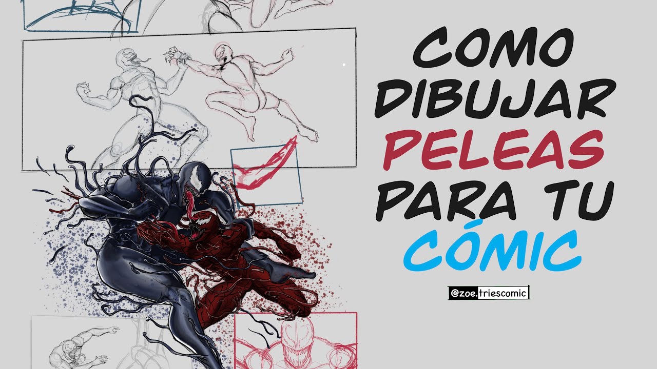 Como dibujar escenas de PELEA para tus CÓMICS - Mi proceso desde CERO