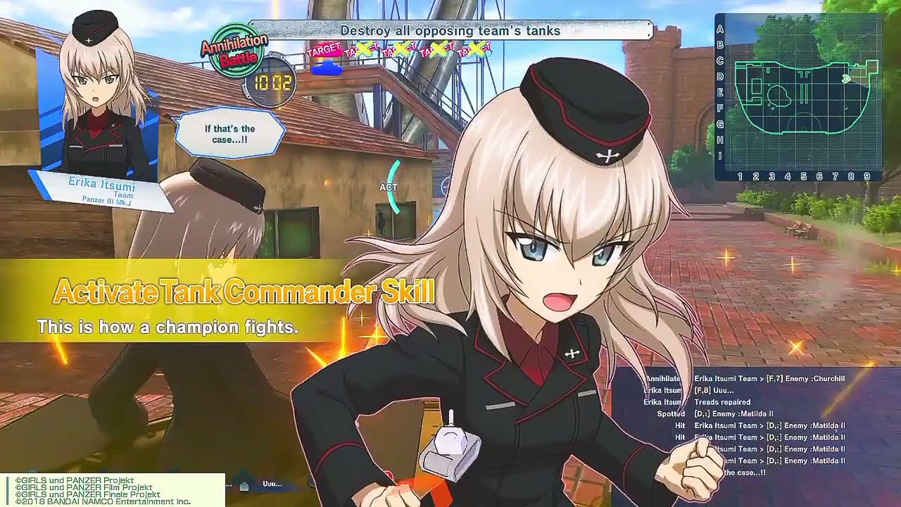 Girls und panzer Dream Tank Match Erika Itsumi PZ III vs Alice Team