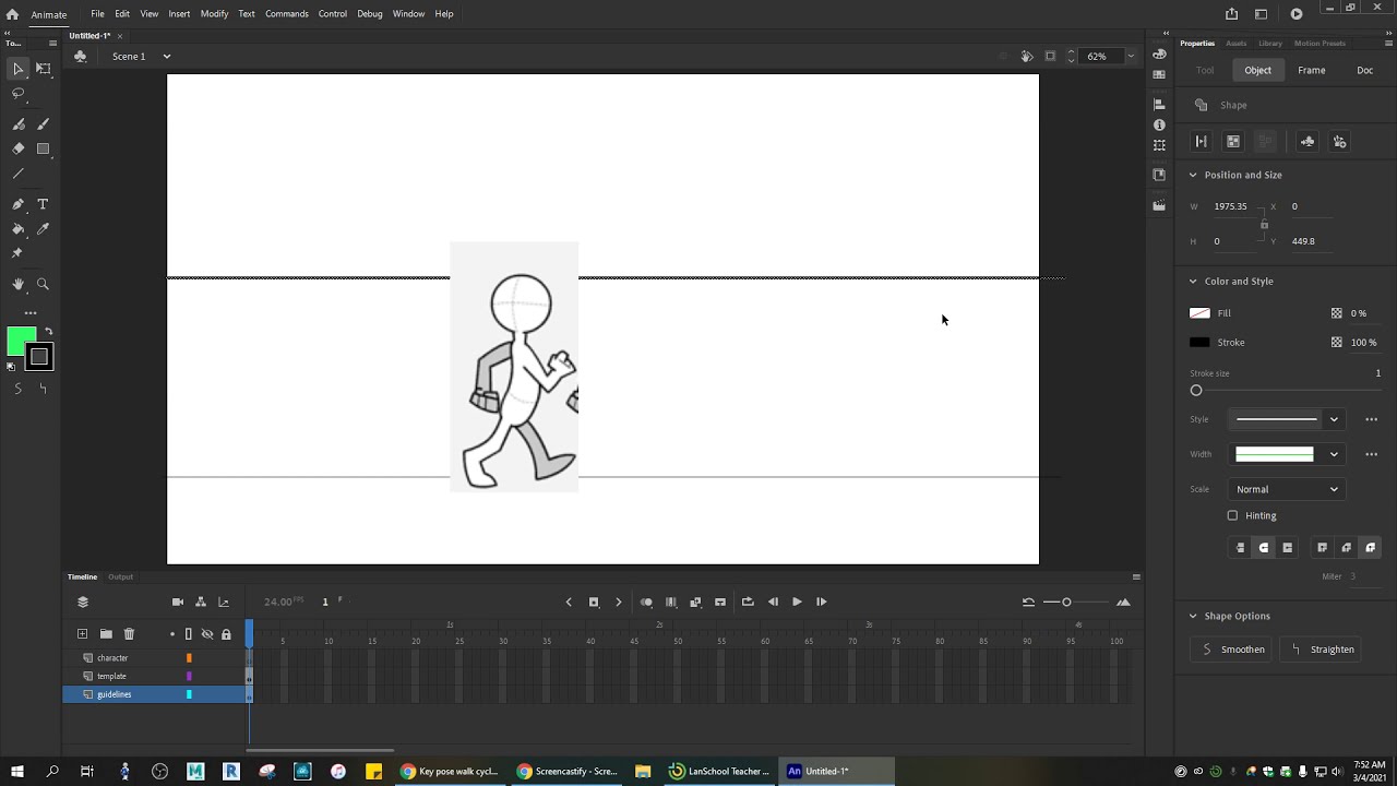 Importing Reference Images into Animate