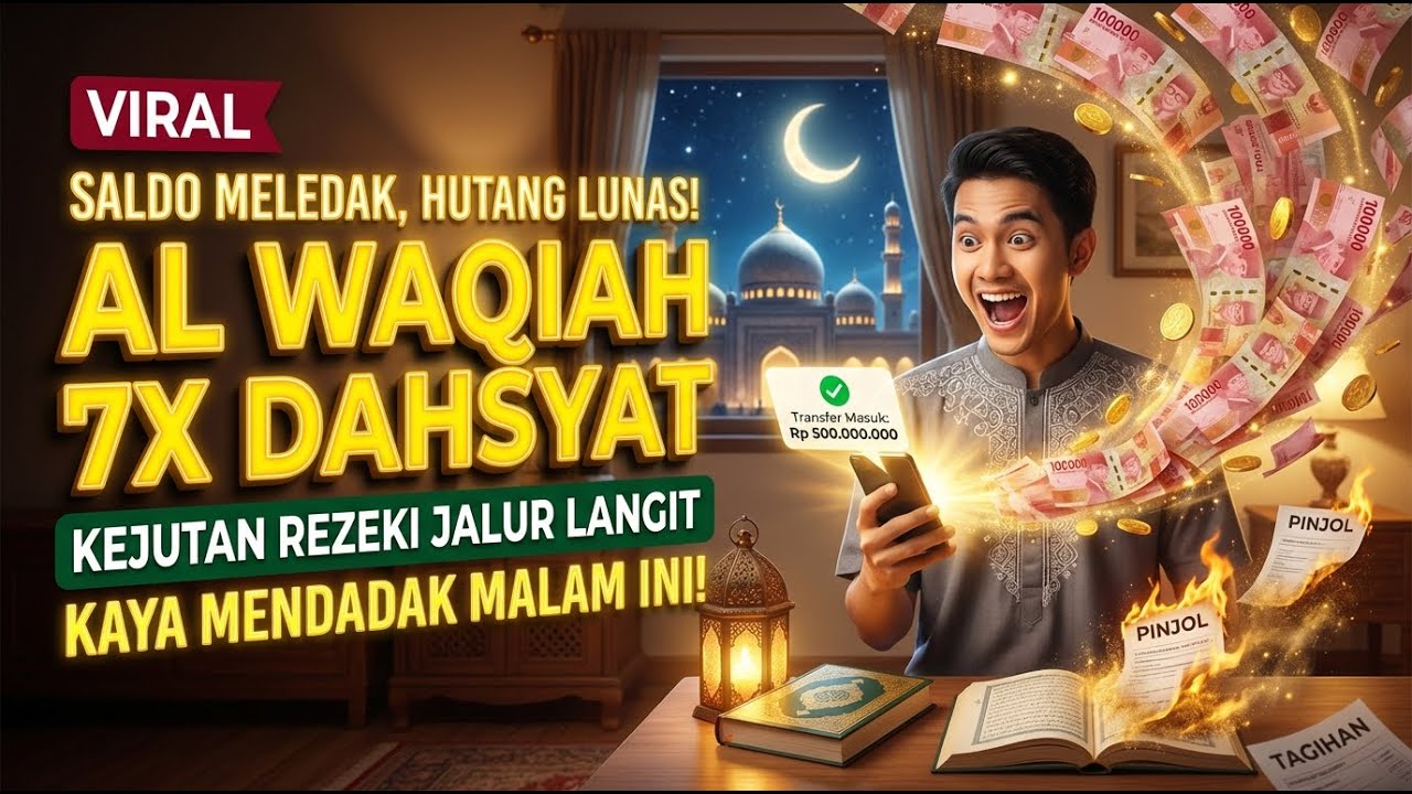 BUKTIKAN SENDIRI! Al Waqiah 7x Pengantar Tidur Magnet Rezeki Puasa