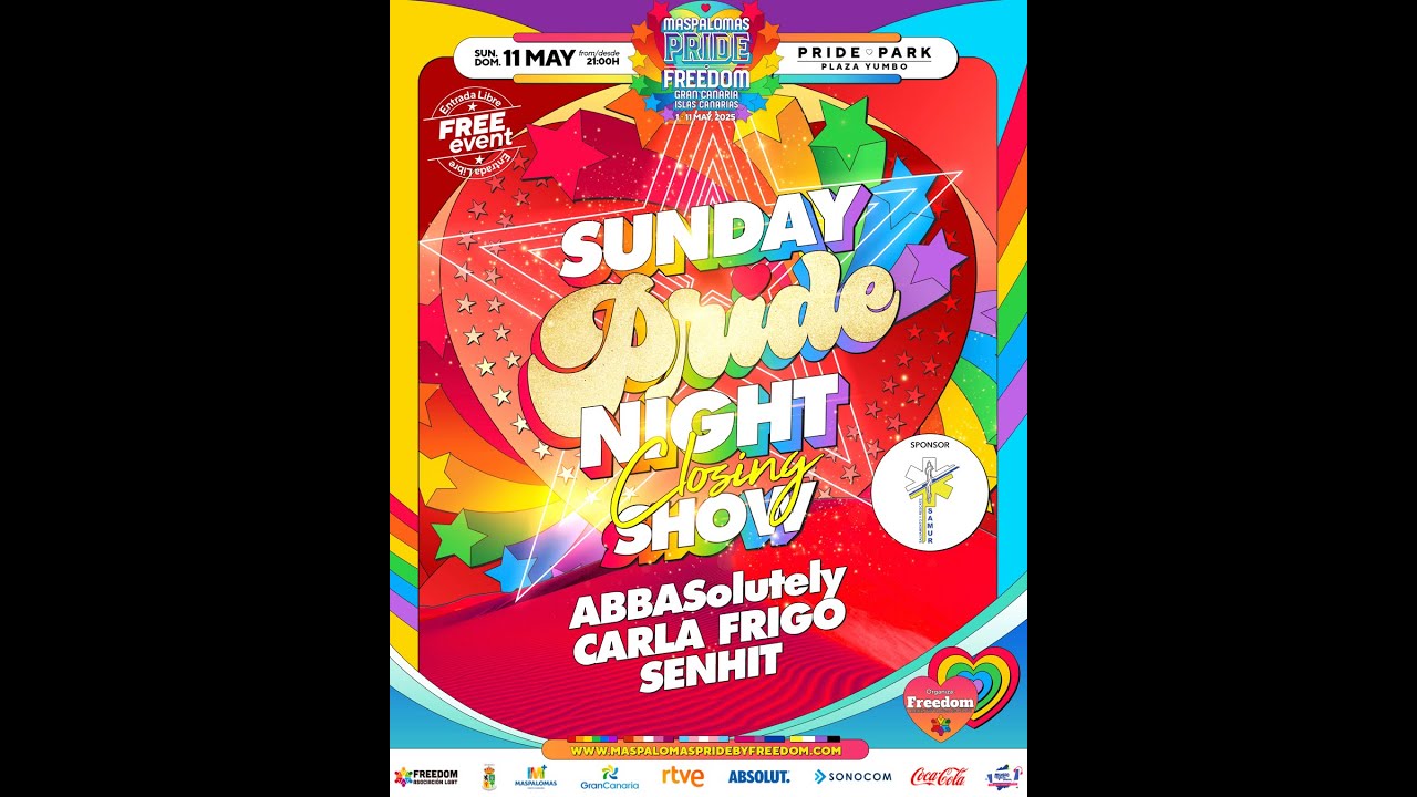 Sunday Closing Pride Night Live! at Maspalomas Pride by Freedom 2025