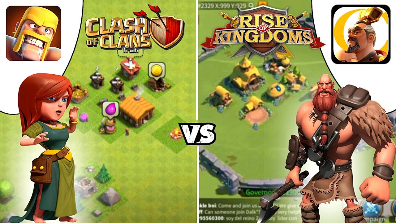 Clash of Clans VS Rise of kingdoms Lost Crusades