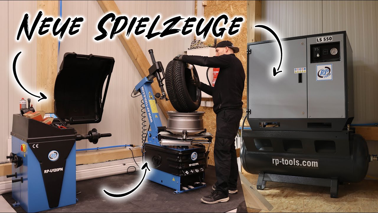 Endlich selber Reifen montieren & wuchten 💪🏼 Kompressor Upgrade!