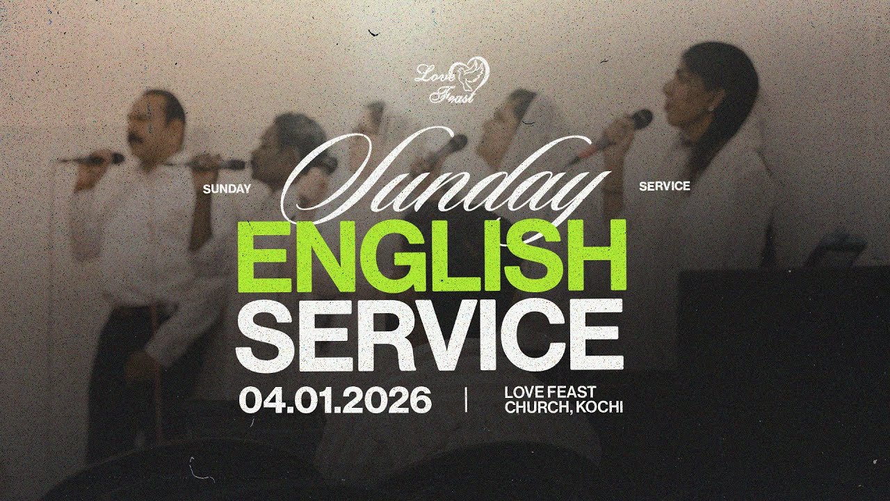 🔴LOVE FEAST ENGLISH SERVICE | 04-01-2026🔴